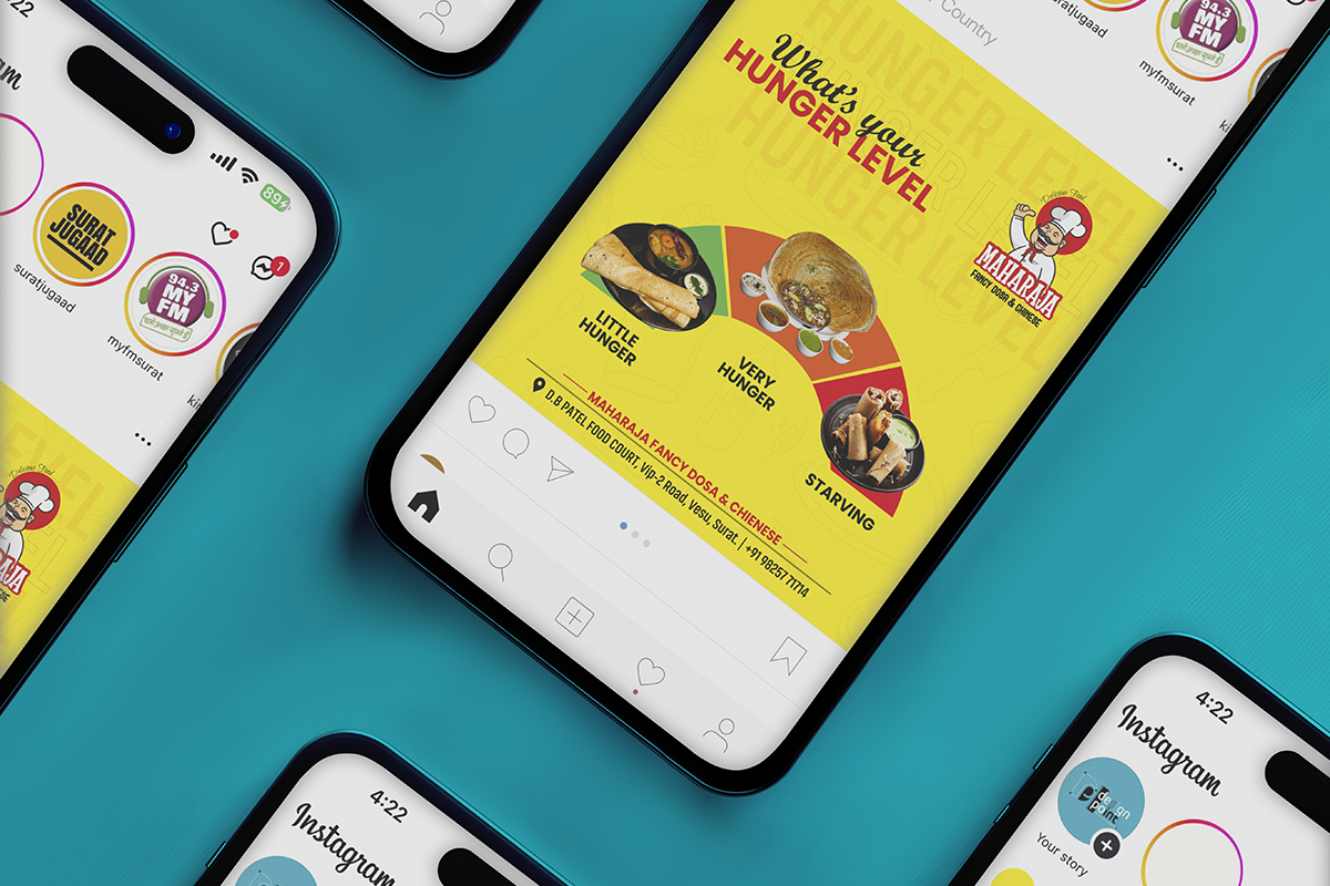 Maharaja Dhosa restaurant branding image